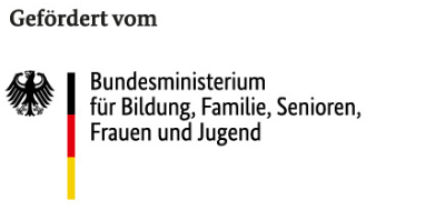 Gefördert vom Bundesministerium für Familie, Senioren, Frauen und Jugend im Rahmen des Bundesprogramms 'Demokratie leben!'
