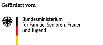 Gefördert vom Bundesministerium für Familie, Senioren, Frauen und Jugend im Rahmen des Bundesprogramms 'Demokratie leben!'